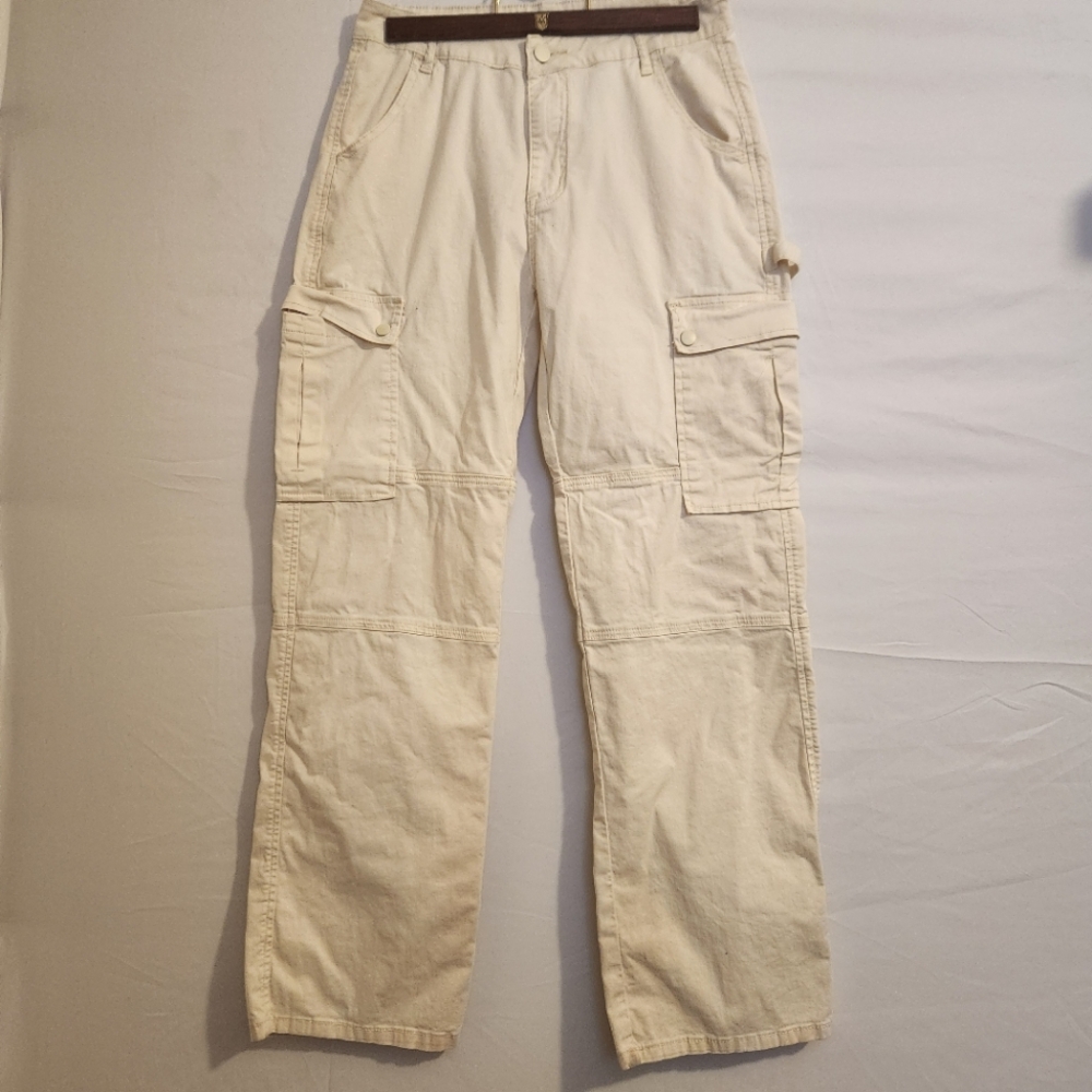 NV Felix Cargo Pants - Women's Size 28 - Ivory Baggy Y2K Trend
